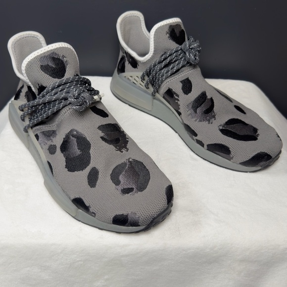 Adidas Pharrell x NMD Human Race 'Animal Print - Ash' - Size 11M - NEW - Picture 2 of 11